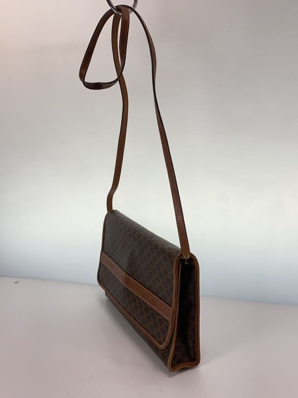Celine Brown Bag Macadam Shoulder Brown
